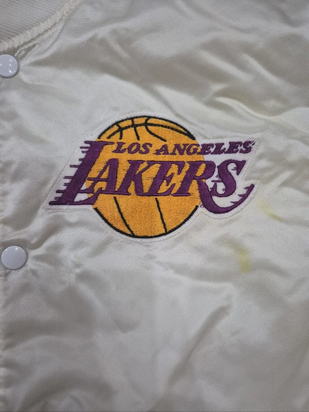 Vintage Rare 90's Men's Starter Los Angeles Lakers NBA Bomber Jacket Size Large